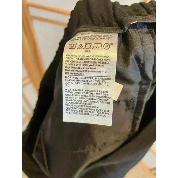 NWT Banana Republic Women's Pull-On Tapered Pants, Black 6P, Pockets MSRP $90 - Picture 11 of 12